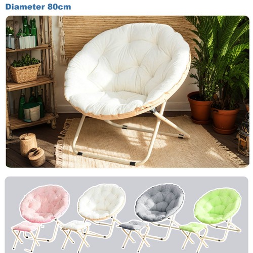 Folding saucer chair with - saucer,