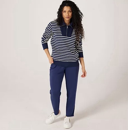 Ruth langsford half zip - zip, stripe