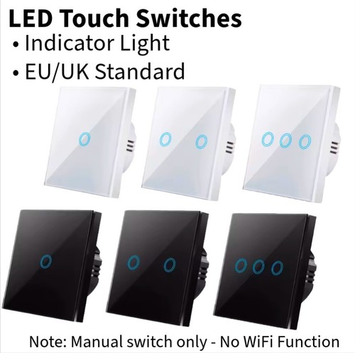 Modern led touch wall switch - wall,