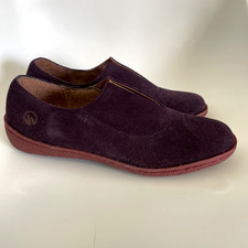 Hawkshead Aubergine Suede Comfortable Practical Slip On Shoes Size UK 5 STD