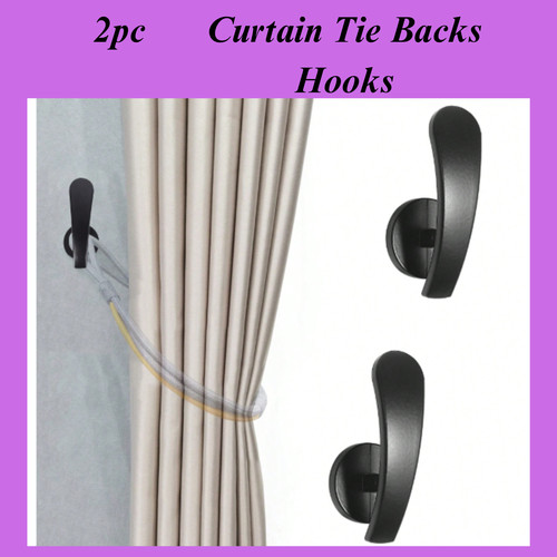 Curtain tie backs hooks - backs, wall