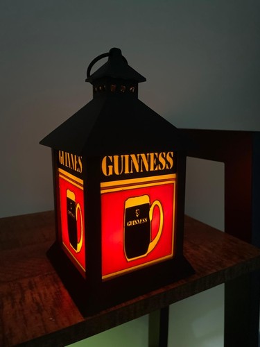 Guinness pub table - guinness, lantern