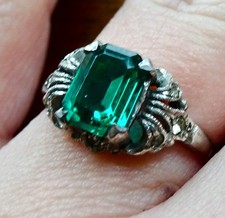 antique art deco 9ct GOLD &
