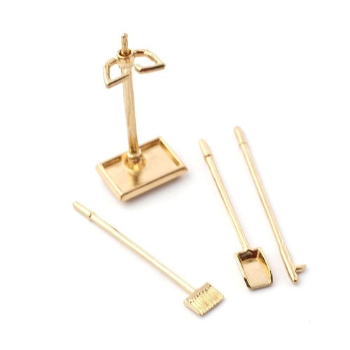 Dolls house fire irons - 3, and