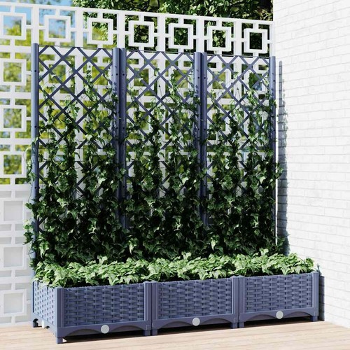 Garden planter with trellis - planter,