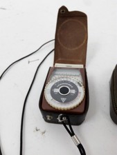 Weston Master V & Leningrad 4 Light Meters with Cases - Vintage Bundle