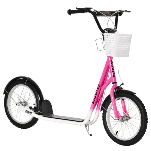 Homcom kids kick scooter - kids,