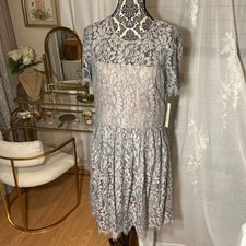 Eliza J Floral Lace Overlay