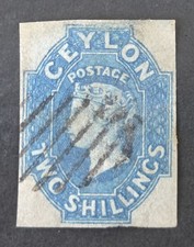 Ceylon 1857 rare dull - v, 2s