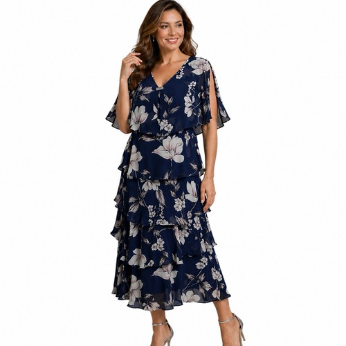 Nightingales floral tiered - floral,