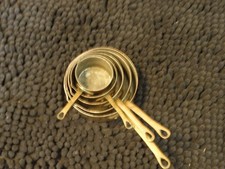 Vintage set of 5 copper sauce