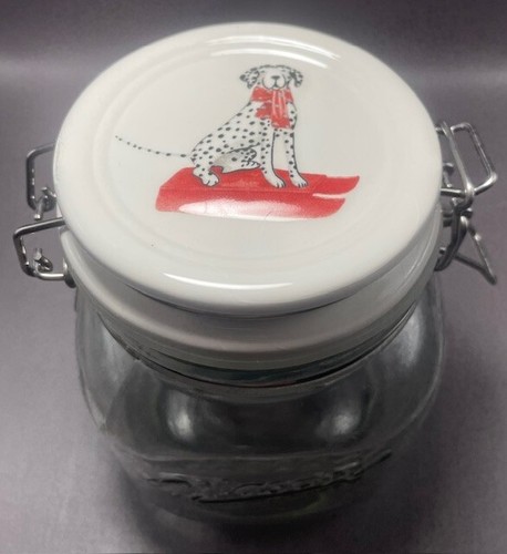 Glass mason clamp jar - mason, w/