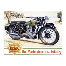 BSA Motorcycle Metal Sign Plaque Garage Shed Man Cave Home Bar Work Shop 654