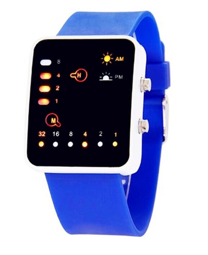 Elegant binary wristwatch - binary,