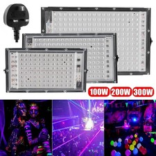 100/200/300W LED UV Stage Blacklight Ultraviolet Flood Effect Light Disco Party