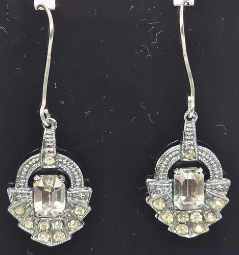Vintage earrings art deco - art,