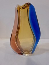 Vtg bohemian art - vtg, vase