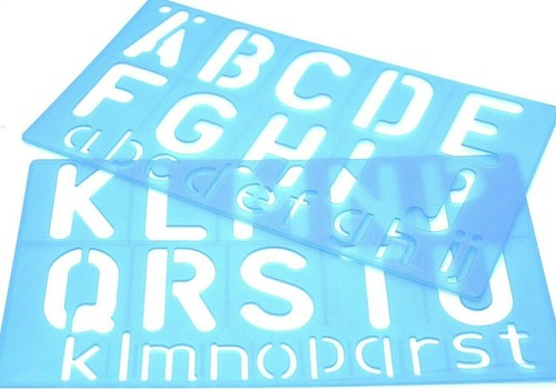 50mm and 25mm letter stencils - 25mm,