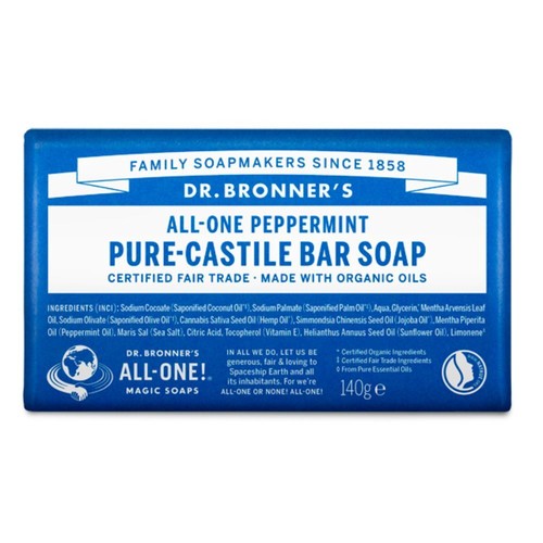 Bronner pure castile bar - dr,