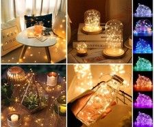 USB LED Micro Rice Wire Copper String Party Fairy Lights 2m 5m 10m 20m Christmas