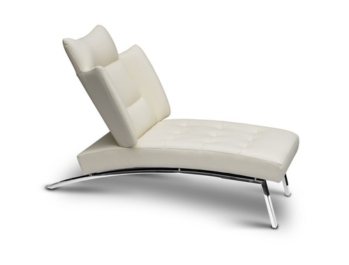 Leather daybed chaise longue - leather,