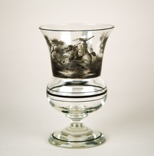 Antique Bohemian Glass Goblet
