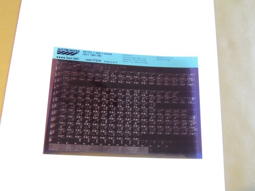 Austin metro microfiche - metro,