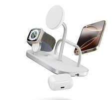 Zens 4-in-1 Wireless Charger, MagSafe and Qi2 15W Wireless Charger for iPhone, A