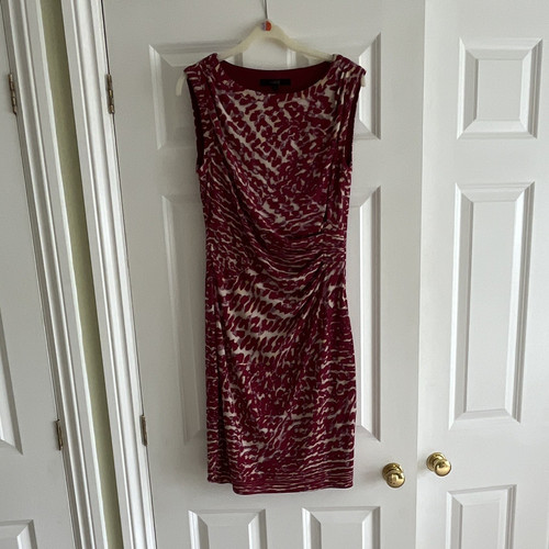 Red white animal print - red, &