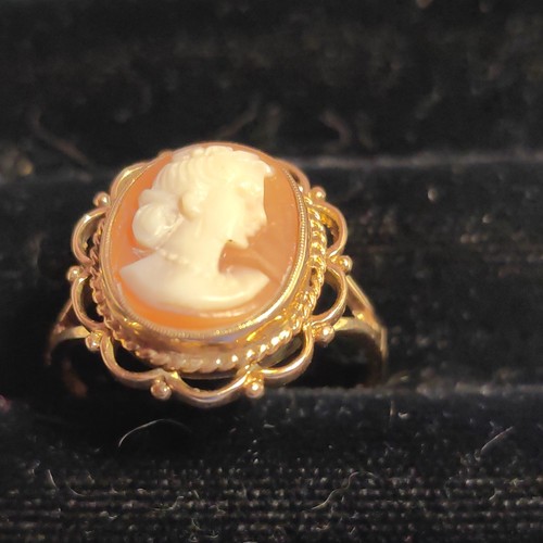 Victorian 14ct gold cameo - victorian,