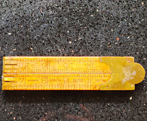 Rabone boxwood folding ruler - boxwood,