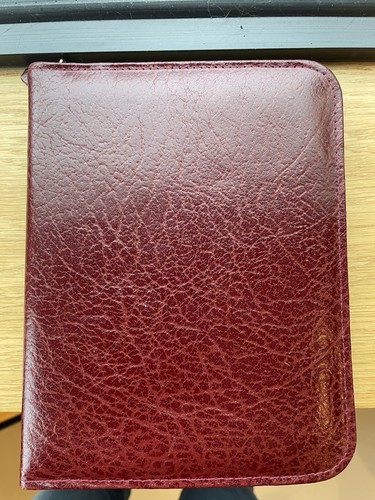 Vintage burgundy leather - burgundy,