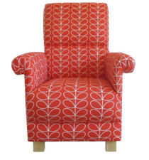 Orla Kiely Red Armchair Linear