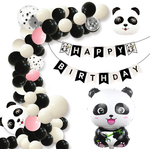 74pcs panda theme foil - theme, foil&latex