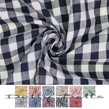 100% Cotton Gingham Fabric  3/8" (9mm x 10mm) Check Sewing Quilting Crafts
