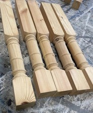 Pine table legs - 700mm, priory