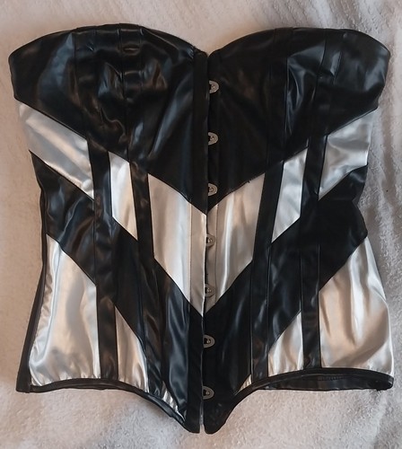 Black and silver boned - black,