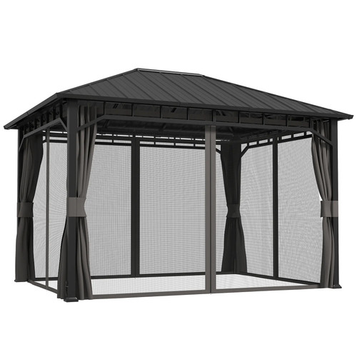 Hardtop gazebo with - x, 4m