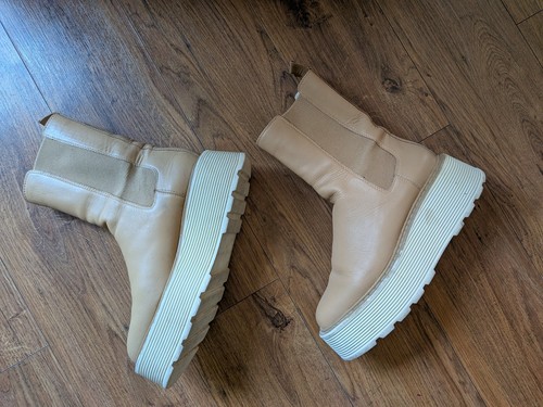 Real leather chunky - h&m,