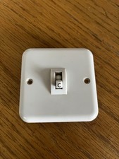 Old Vintage Crabtree Bakelite Type 1 Gang 1 Way Light Switch Cream Colour