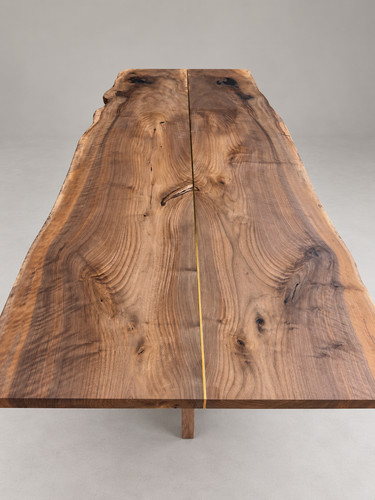 Solid walnut live edge - edge, dining