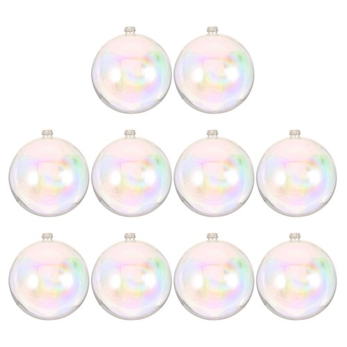 10pcs clear plastic christmas - clear,