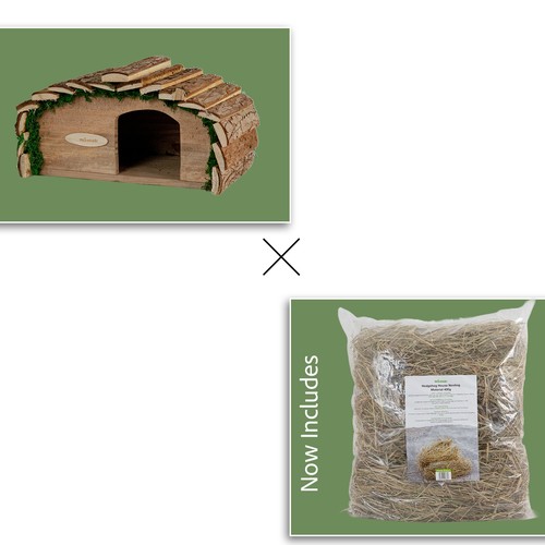 Hedgehog house with - with, natural