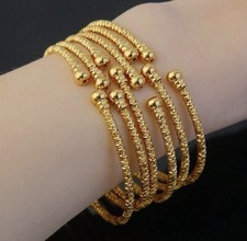 2pcs Asian Indian Gold Plated