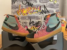 Mens Nike SB Zoom Blazer Mid PRM “Jade Smoke” hi top trainers Uk 8 ???