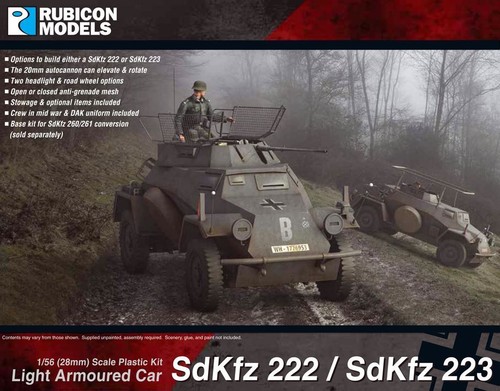 Rubicon models sdkfz 222 223 - sdkfz, 222/223