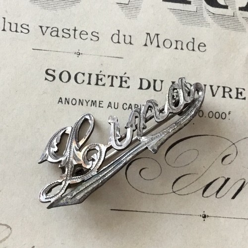 Art nouveau brooch 1900 - nouveau, solid