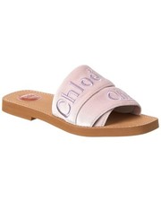 Chloé woody velvet slide - chloé,