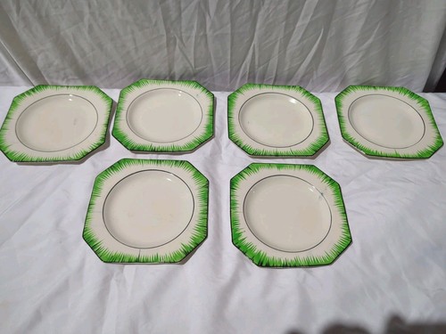 Green art deco grassmere - t,