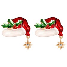 2pcs Breast Pin Clothes Brooch Christmas Alloy Brooch Clothes Accessories